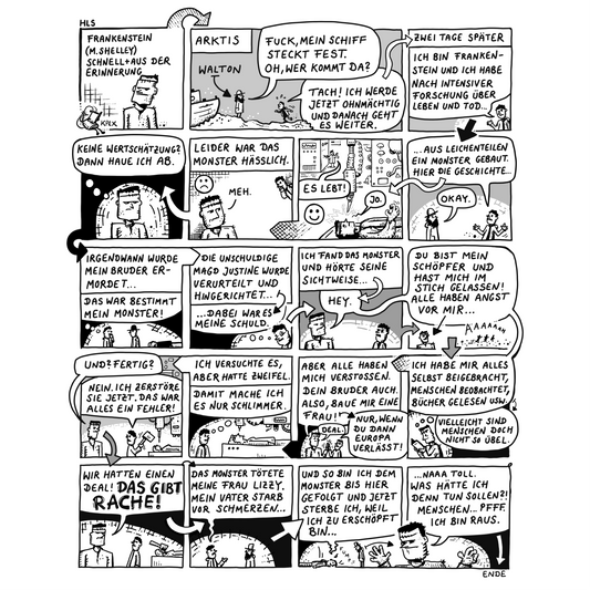 Hektische Lesestunde 29 Frankenstein