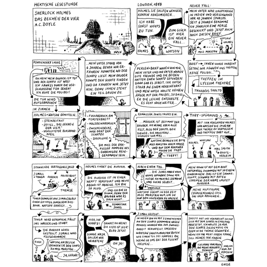 Druck Hektische Lesestunde 17 Sherlock Holmes - Zeichen der Vier im Umschlag