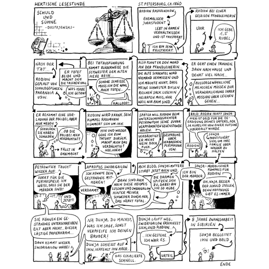 Hektische Lesestunde 19 Schuld und Sühne