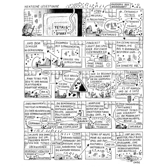 Print Hectic Reading Hour 3 Tetris in the cover