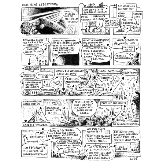 Original Hektische Lesestunde 6 20.000 Meilen unter dem Meer im Umschlag