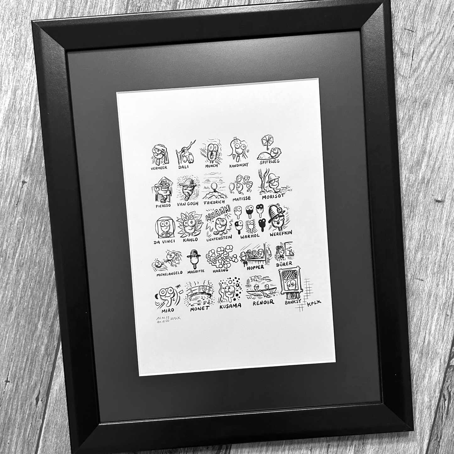 Print Dieter Artworks in frame No. 1/20