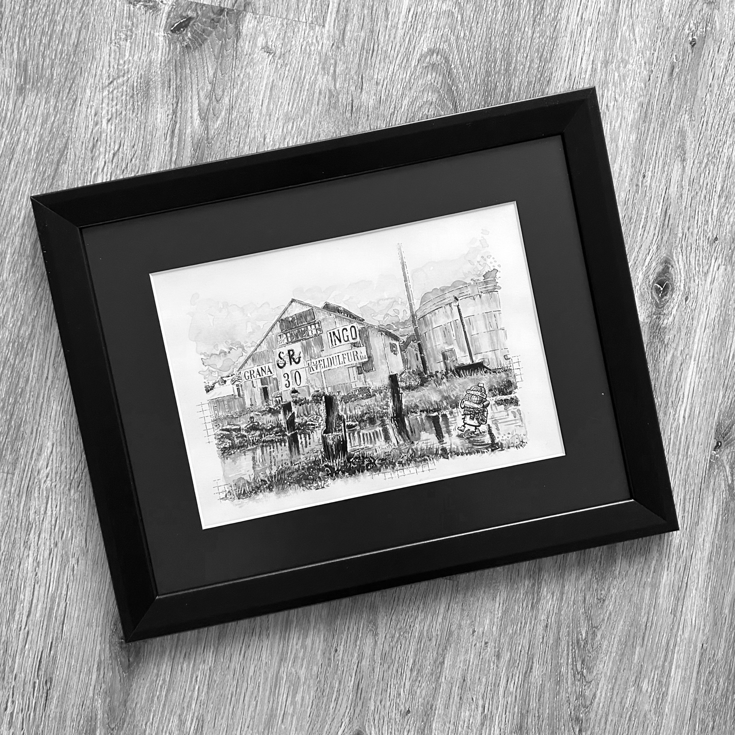 Original Freitagsfliege 2 im Rahmen