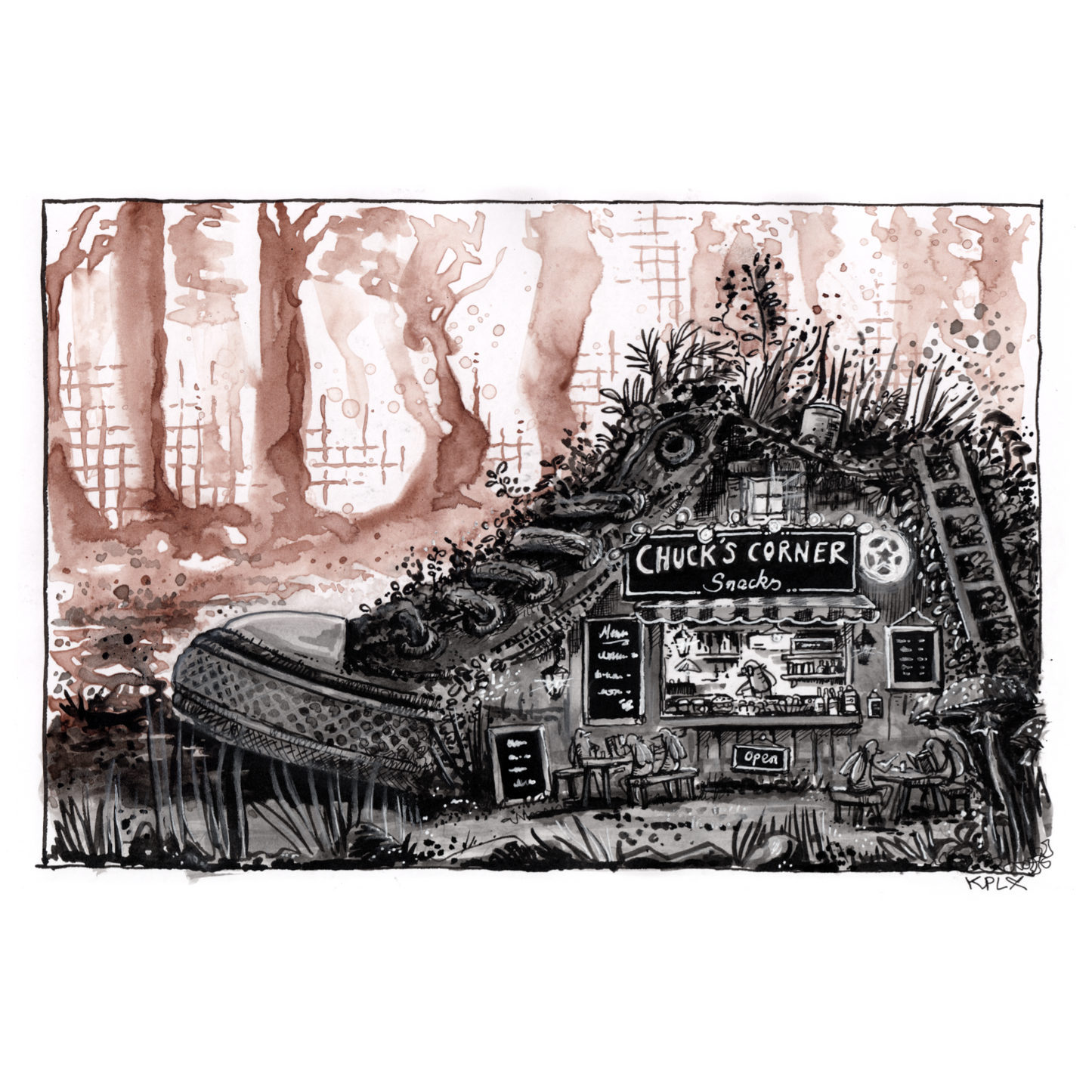 Inkfriday 16 Overgrown Fine Art Print