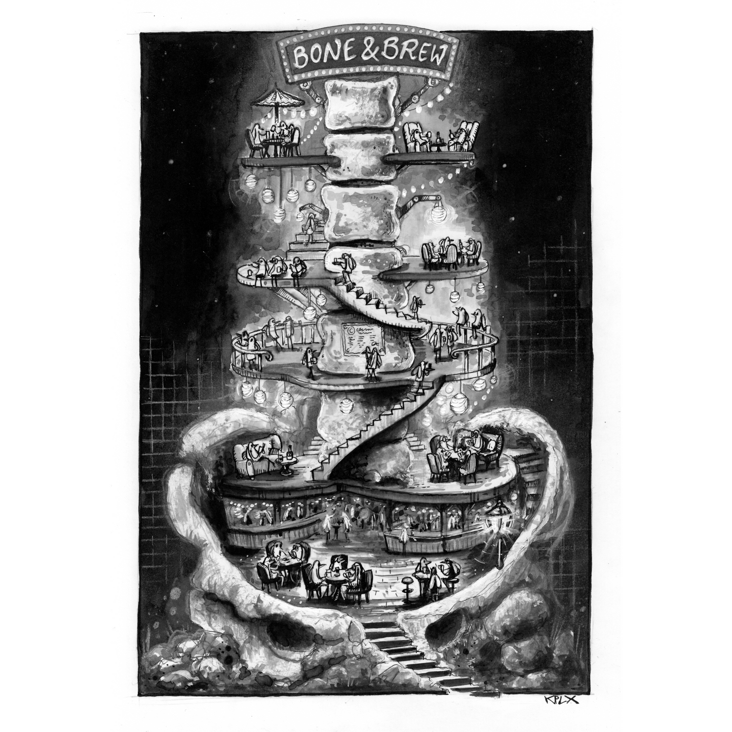 Inkfriday 7 Spine Fine Art Print