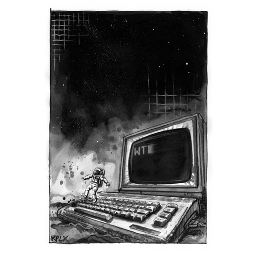 A Small Step for F Fine Art Print