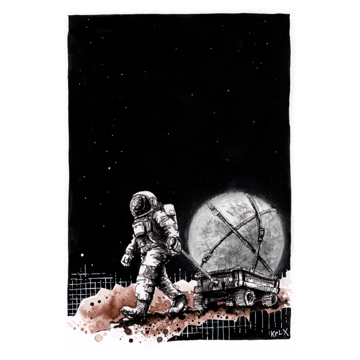 Moon Delivery Fine Art Print